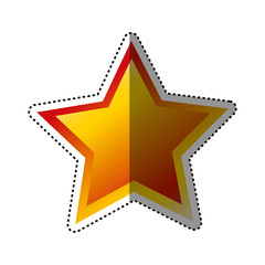 Star shape symbol icon vector illustration graphic design