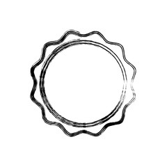 Empty stamp label icon vector illustration graphic design