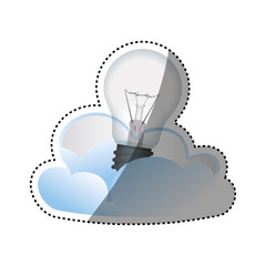 Bulb electric energy icon vector illustration graphic design