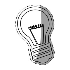 Fototapeta premium Bulb electric energy icon vector illustration graphic design