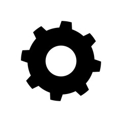 Gear machinery piece icon vector illustration graphic design