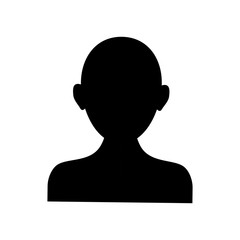 Man profile silhouette icon vector illustration graphic design