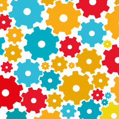 colorful background with pattern of pinions vector illustration