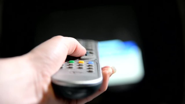 The remote control for the TV.