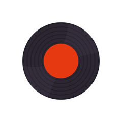 Vintage vinyl music icon vector illustration graphic design