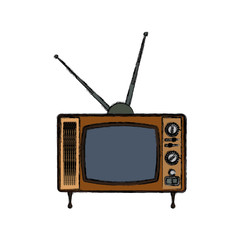 Old television media icon vector illustration graphic design