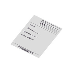Medical report document icon vector illustration graphic design