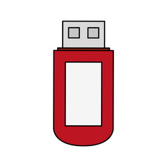 usb drive icon image vector illustration design 