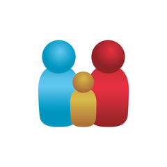 Family pictogram symbol icon vector illustration graphic design