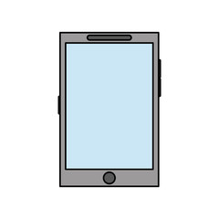 blank screen modern cellphone icon image vector illustration design 