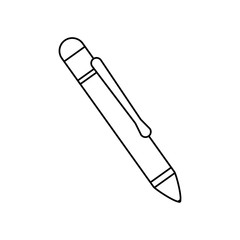 Pen ballpoint office icon vector illustration graphic design