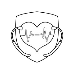 Medical healthcare service icon vector illustration graphic design