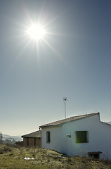 Landscape of a Spanish village