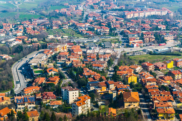 aerial view of san marino
