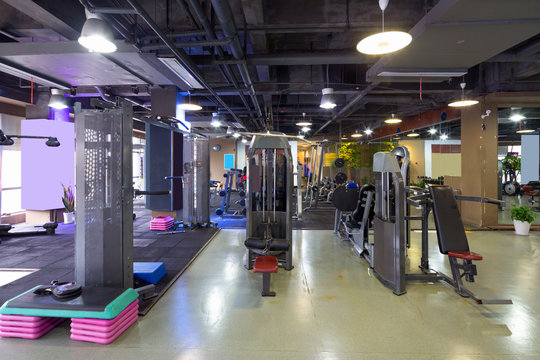 interior of modern gym