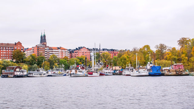 The scenic views along the shore of the  Lake Mälaren