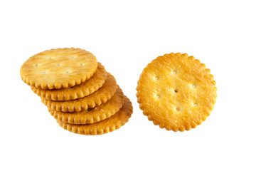 Cracker isolated on white