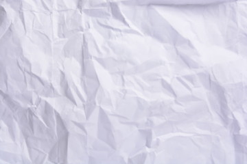 white crumpled paper background