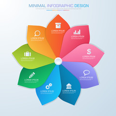 Infographic Elements with business icon on full color background  process or steps and options workflow diagrams,vector design element eps10 illustration