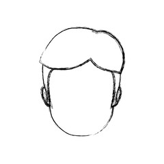 Man faceless head icon vector illustration graphic design