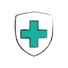 Obraz premium Medical healthcare service icon vector illustration graphic design