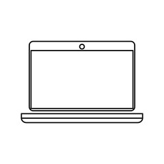 laptop computer isolated icon vector illustration design