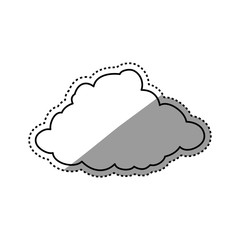 Cloud weather symbol icon vector illustration graphic design