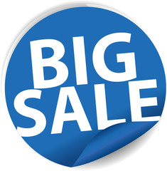 Big sale Sticker, Label or Badge Isolated on White Background.