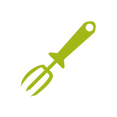 Rake gardening tool icon vector illustration graphic design
