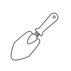 trowel gardening tool icon vector illustration graphic design