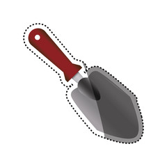 trowel gardening tool icon vector illustration graphic design