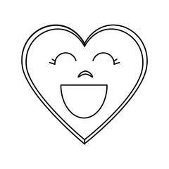 heart love character icon vector illustration design