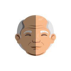 grandfather avatar character icon vector illustration design