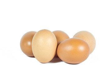 eggs isolated on white background