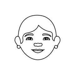 Obraz na płótnie Canvas grandmother avatar character icon vector illustration design