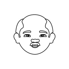 Obraz na płótnie Canvas grandfather avatar character icon vector illustration design