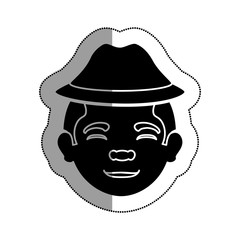 grandfather avatar character icon vector illustration design