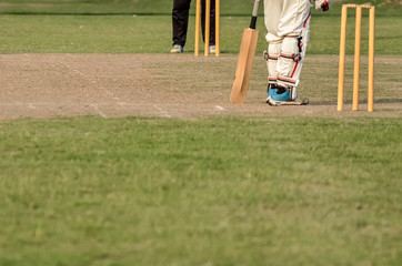 Obraz premium Cricket game was playing