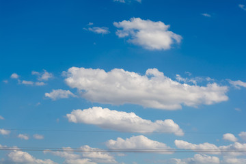 Fototapeta premium blue sky clouds