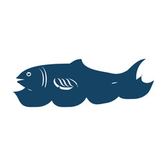 delicious fish sea food vector illustration design