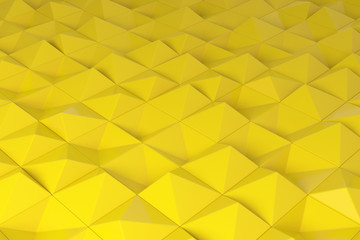 Pattern of yellow pyramid shapes
