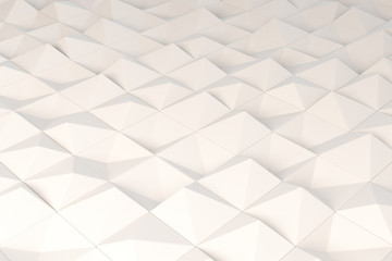 Obraz premium Pattern of white pyramid shapes