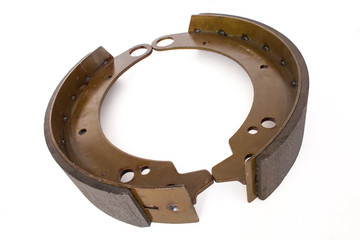 Brake shoe. Brake system of drum type.