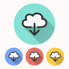 Download - vector icon.