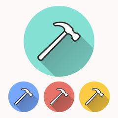 Hammer - vector icon.