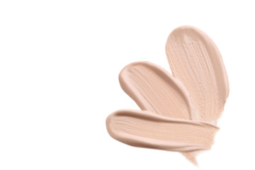 Makeup tonal foundation isolated on a white