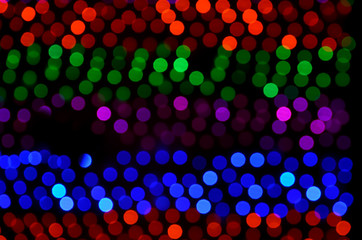 multi colour background. Light was captured as a defocused