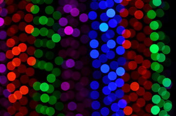 multi colour background. Light was captured as a defocused