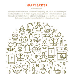Flyer Easter with your text