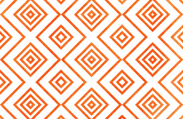 Watercolor geometrical pattern.